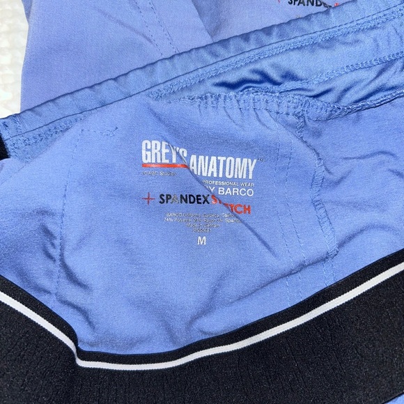 Grey's Anatomy Ceil Blue Spandex Stretch Scrub Set - Picture 4 of 5